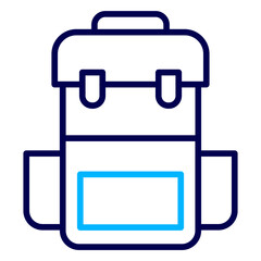 Backpack Outline Color icon