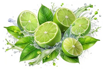 lime with mint