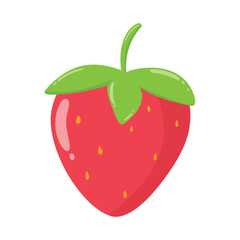 Cute Hand Drawn Illustration Strawberry