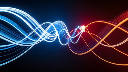 Vibrant Dynamic Light Trails with Motion and Energy