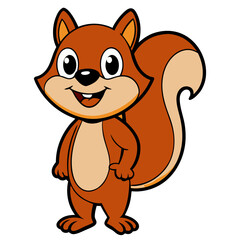A funny squirrel