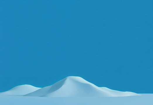 A minimalist mountain landscape