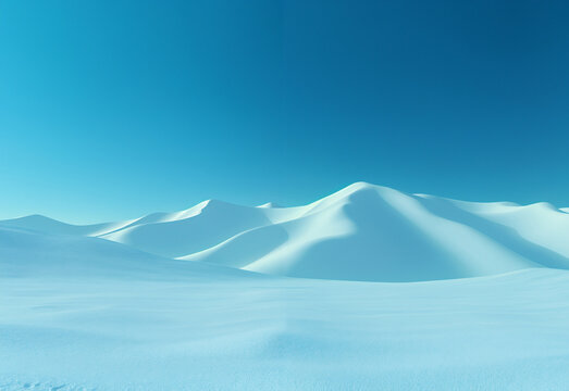 A minimalist mountain landscape