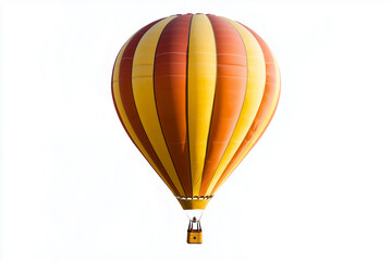 Fototapeta premium Selective focus colorful hot air balloon isolated on white background, Balloon tour in festival.