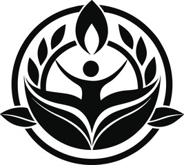 Pure Vitality Health Symbol Design