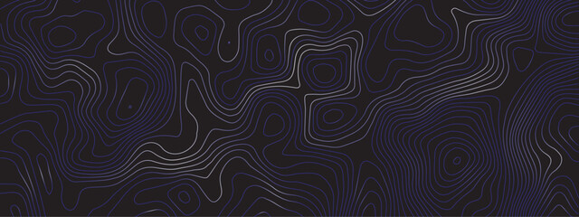 "Geometric Grid with Seamless Colorful Lines and Abstract Topographic Features of Sea and Mountain Terrain, Set Against a Rich Black Background"
