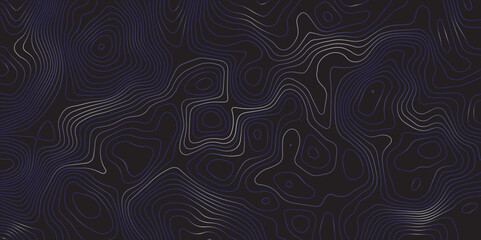 "Dynamic Abstract Pattern in Color, Merging Seamless Lines and Geometric Grids to Represent Sea and Mountain Topography on a Dark Black Canvas"
