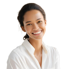 Fresh-Faced Young Woman with Minimalist Beauty