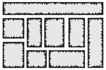 Obraz premium Collection of torn, ripped pieces of white color paper. Ripped paper strips. tear set vector illustration isolated eps 10