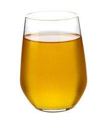 Fresh apple juice isolated on a transparent background