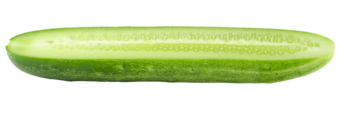 cucumber slice isolated over a transparent background