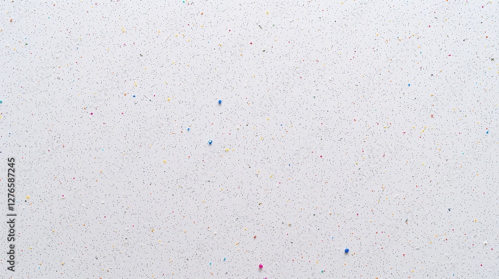 Poster textured white recycled paper background with subtle speckles and variations in tone.