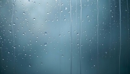 a window with rain drops on it