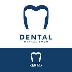 abstract Dental tooth clinic logo design