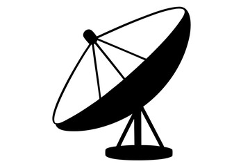 satellite dish on white background