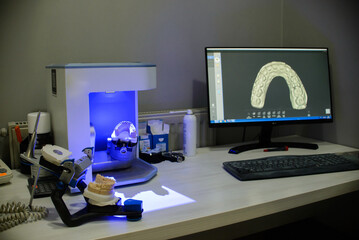 medical instruments for modeling and manufacturing dental prostheses in a dental clinic