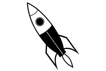 space rocket vector illustration