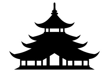 Pagoda Silhouette