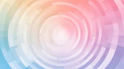 Obraz premium Abstract Pastel Concentric Circles Design Background