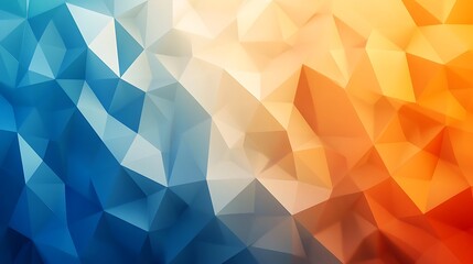 Obraz premium Abstract Blue Orange Gradient Polygonal Background