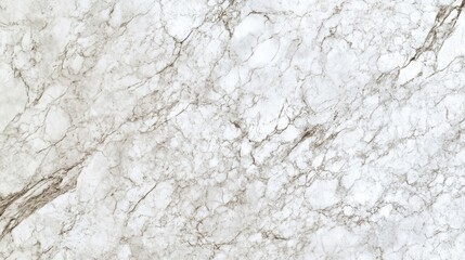 Elegant white marble texture with natural veining patterns in stone surface