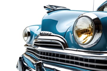 Round headlight vehicle car old.