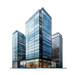 Fototapeta premium Group of buildings architecture skyscraper modern.