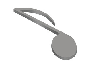  Clef mark sign 3D. vector