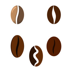 Café and Coffee Bean Vector Icon Pack