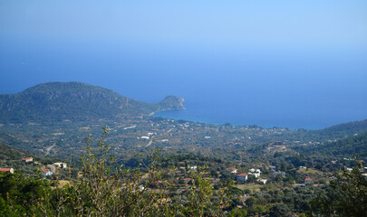 Obraz premium A view from Mesudiye Town in Datca, Turkey
