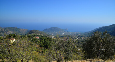 A view from Mesudiye Town in Datca, Turkey