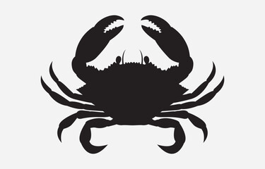 Crab vector art Illustration Isolated on white background
