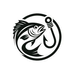 fishing silhouette clip art vector design © btb