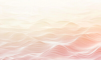 Soft, abstract waves in gentle hues create a serene and tranquil atmosphere.