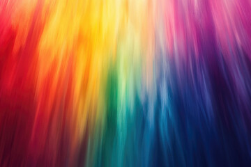 Vibrant rainbow hues blend seamlessly, creating a captivating abstract artwork with dynamic, flowing lines.