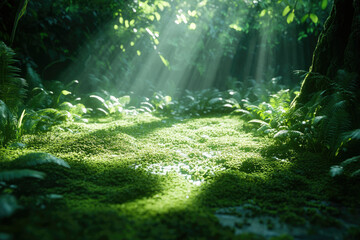 Obraz premium sunlight in the forest