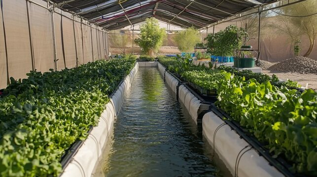 Smart Aquaponics Greenhouse in a Desert Environment