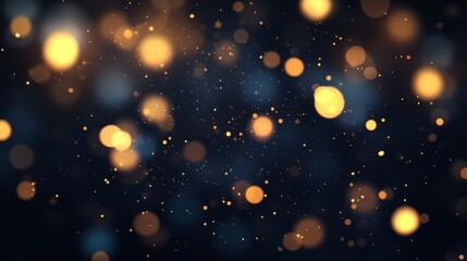 Floating virus particles in a glowing atmosphere, symbolizing the intensity of flu season.