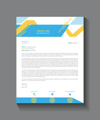 business letter design template a4