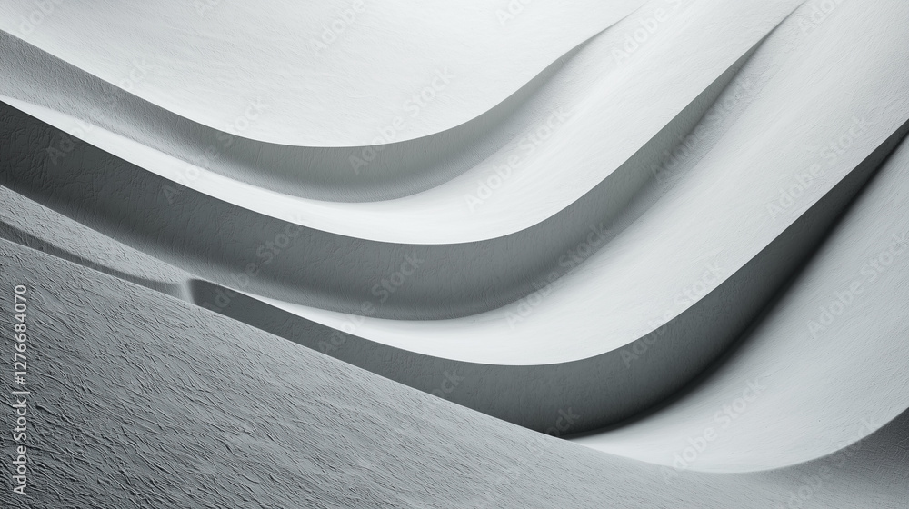 Poster abstract image of smooth, flowing sand dunes with intricate natural patterns