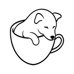 beby dog in a teacup 