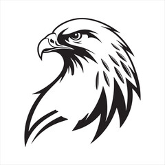 falcon silhouette vector logo illustration