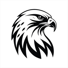falcon silhouette vector logo illustration