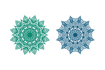 Simple mandala design for coloring.