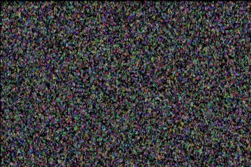 Random letters and numbers forming a computer virus-like chaotic pattern