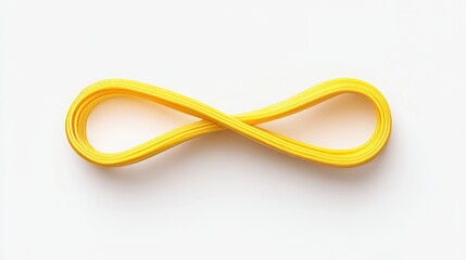 Naklejka premium A single rubber band isolated on a white background. 