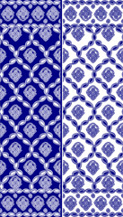 Arabesque pattern damask medallion abstract line shape geometric motif continuous background. Oriental style modern lux fabric design textile swatch ladies dress, man shirt all over print block