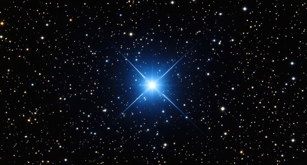 A visually striking blue wave of particles set against a dark blue background