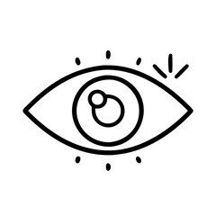 human eye vector illustration