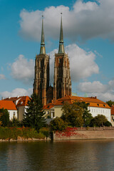 Naklejka premium Miasto Wrocław